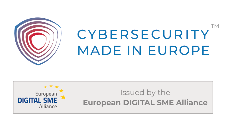 Cybersecurity Made in Europe label, issued by the European DIGITAL SME Alliance